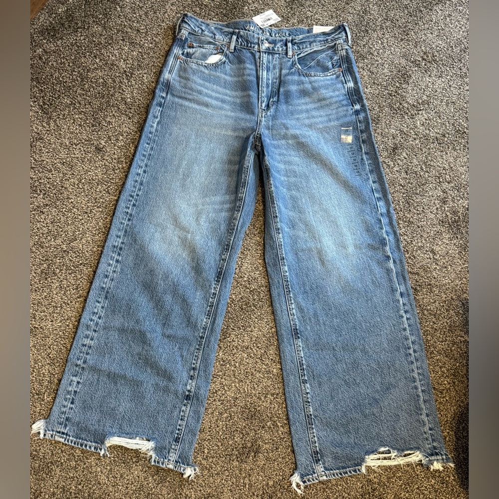 AE dreamy drape super hi- rise jeans